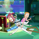 Rick and Morty lay lifeless next to a VR machine while Summer holds a laser gun.